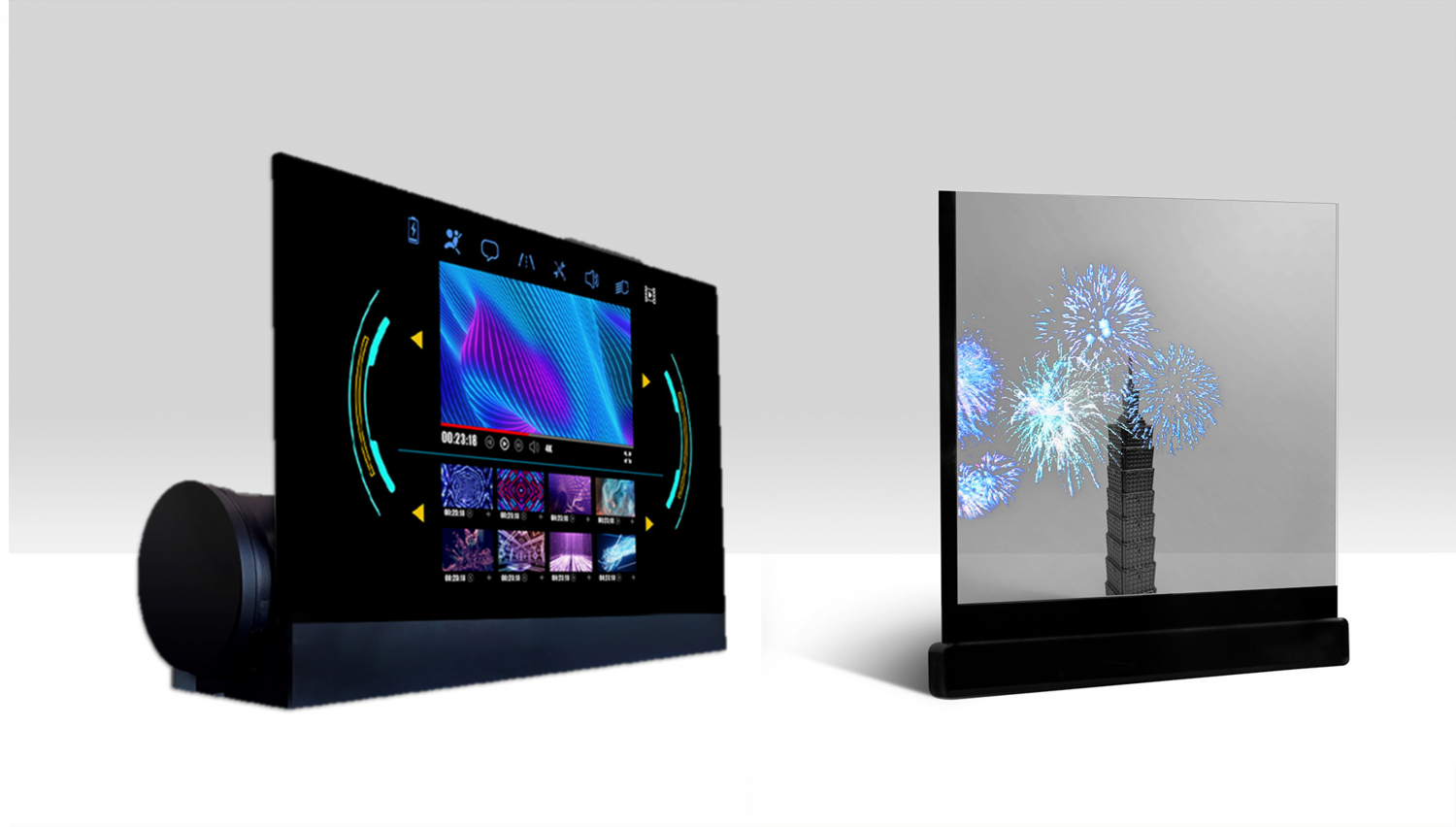 可卷式、折迭性、高透明